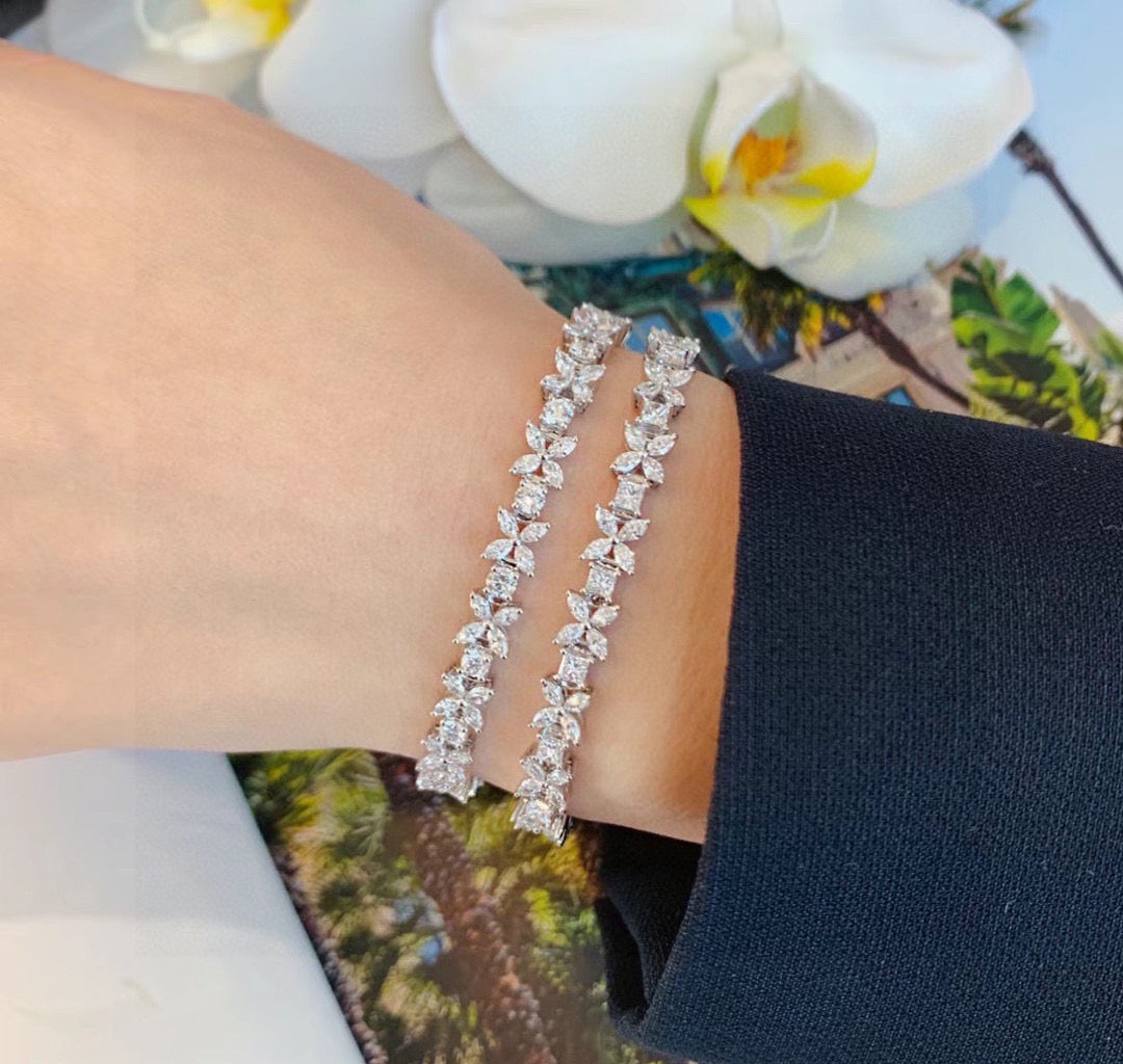Flora Tennis Bracelet
