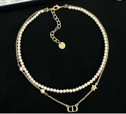 Starlight Layered Pearl Necklace