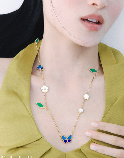 Enchanted Meadow Motif Necklace