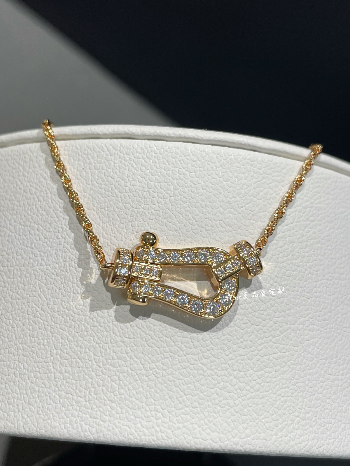 Marina Pavé Shackle Necklace