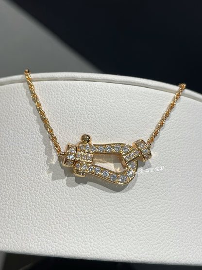 Marina Pavé Shackle Necklace