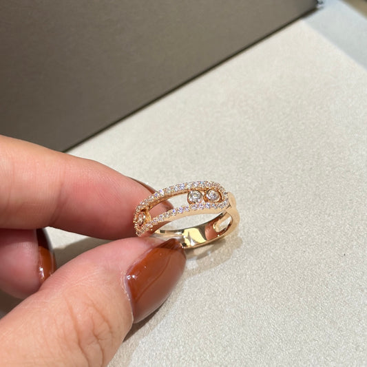 Eternal Motion Double-Band Ring - Size 7