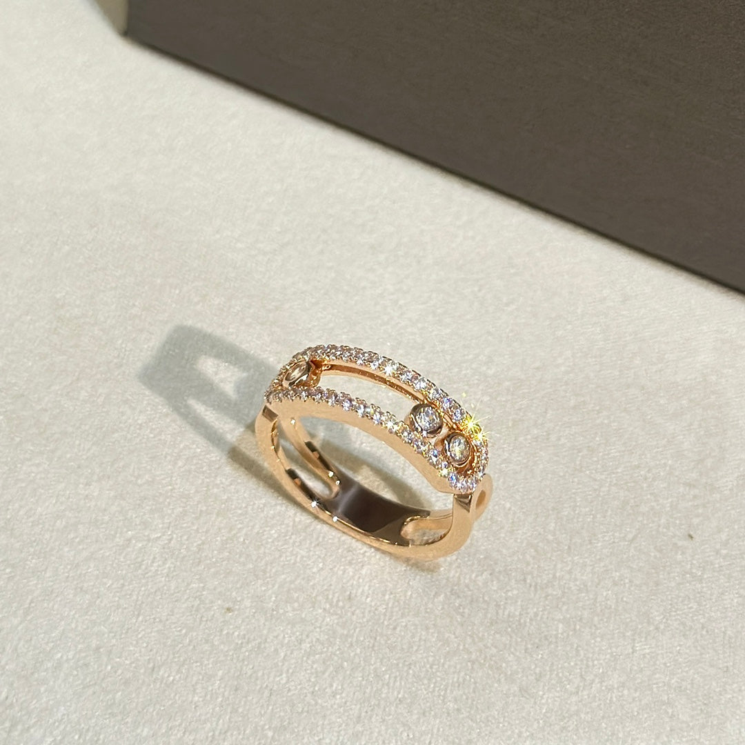 Eternal Motion Double-Band Ring - Size 7