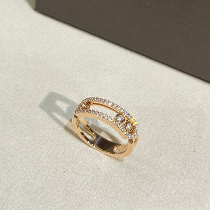 Eternal Motion Double-Band Ring - Size 7