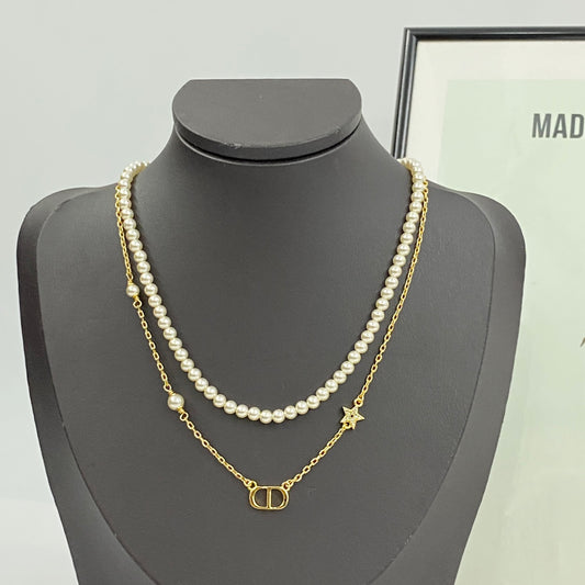Starlight Layered Pearl Necklace