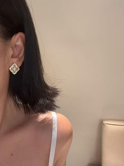 Marquise Lattice Drop Studs