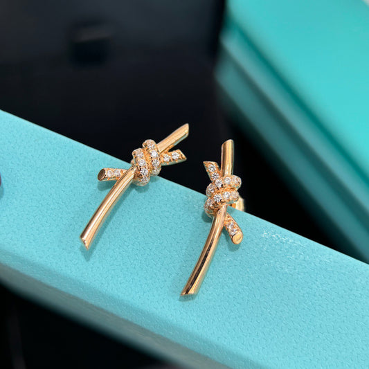 Forever Knot Stud Earrings