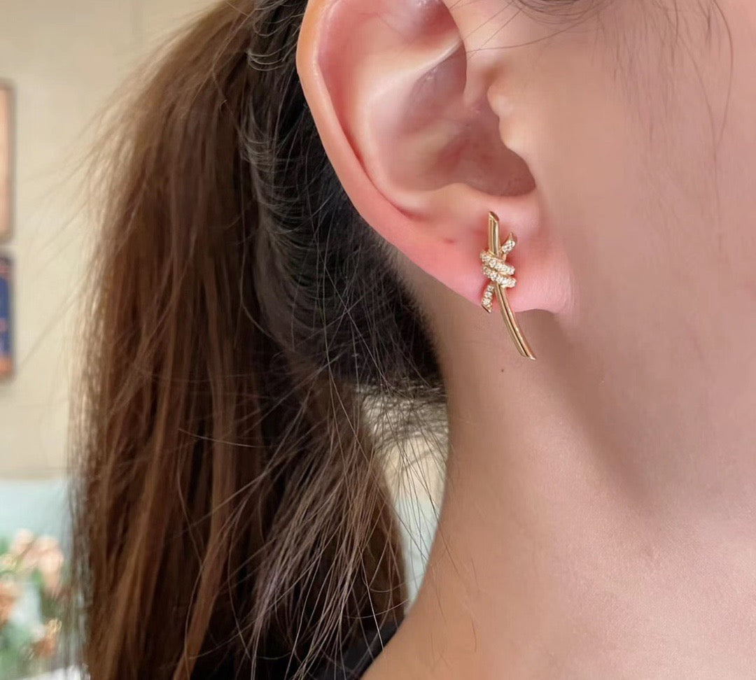 Forever Knot Stud Earrings