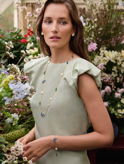 Enchanted Meadow Motif Necklace
