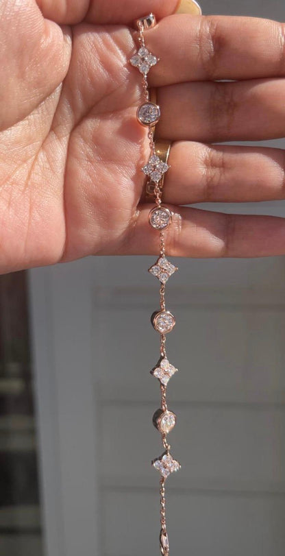 Celeste Rose Bracelet - Length 17.5 cm